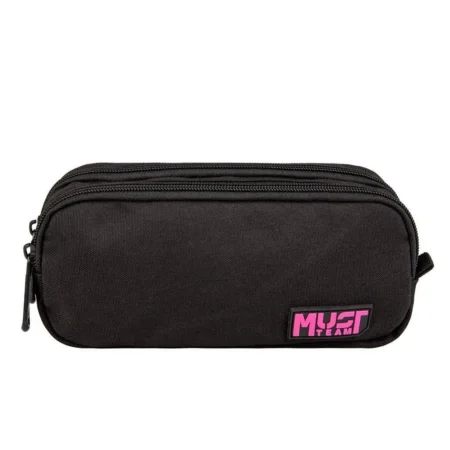 Trousse Must Monochrome Black with Pink double compartiments